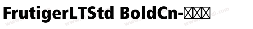 FrutigerLTStd BoldCn字体转换